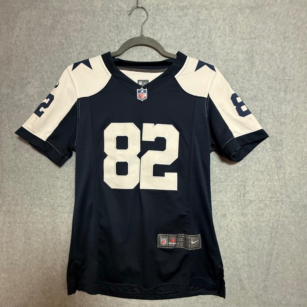 Nike Dallas Cowboys Jason Witten 82 NFL Jersey Kids Small Navy White On Field